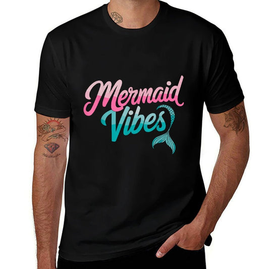 Mermaid Vibes Birthday Party Mermaid Squad Polyester Blend T-Shirt