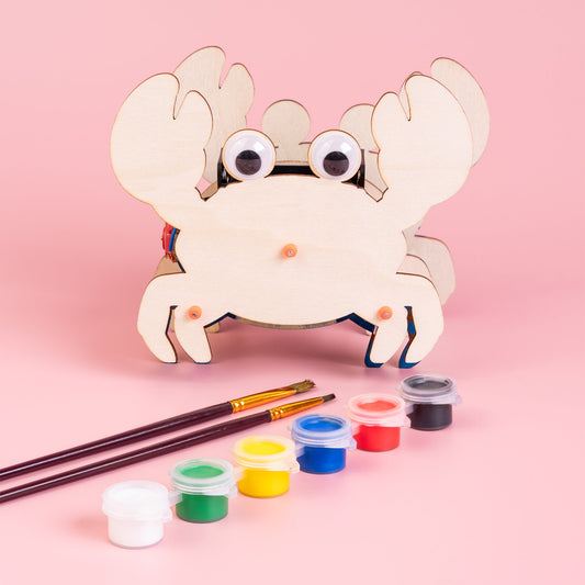Sound-Activated Walking Crab STEM Kit – Build, Paint & Watch It Walk Kitsville