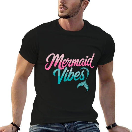 Mermaid Vibes Birthday Party Mermaid Squad Polyester Blend T-Shirt