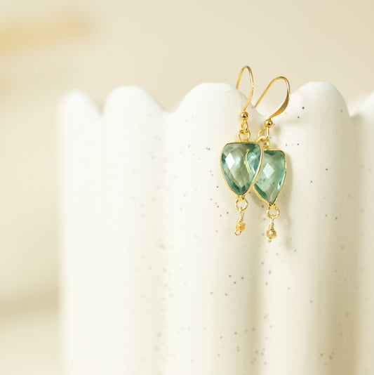 Isla Green Amethyst & Gold-Plated Silver Jewelry Collection PARKEN JEWELRY