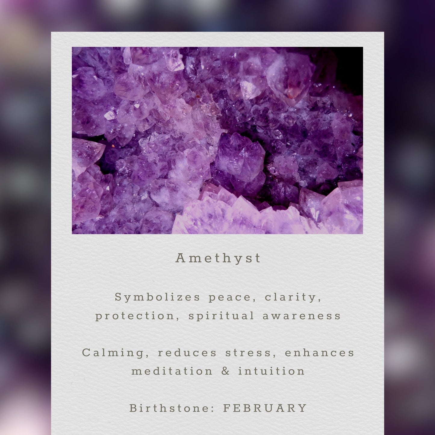 Amethyst Ballet Drop Earrings