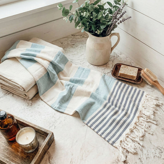 Mediterranean Turkish Cotton Towel – 40 × 70 Inches Gia Roma