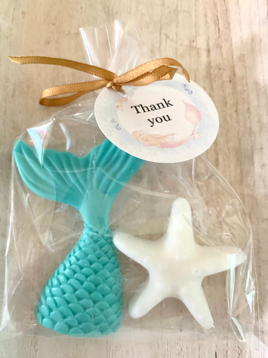 10 Mermaid and Starfish Soaps: Party Favors