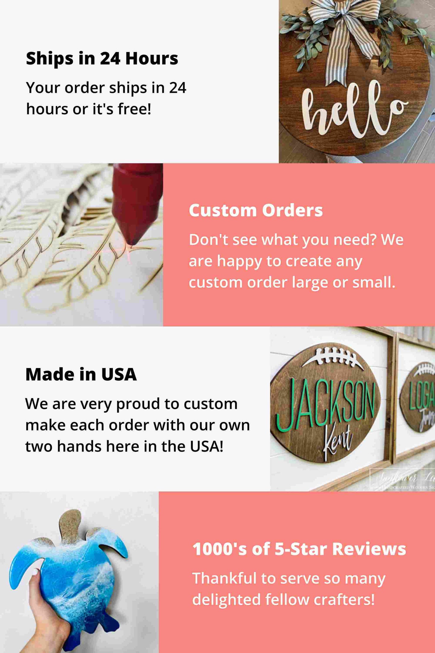 Unfinished Wood Mermaid Tail Siren Silhouette - Craft- up to 46" DIY