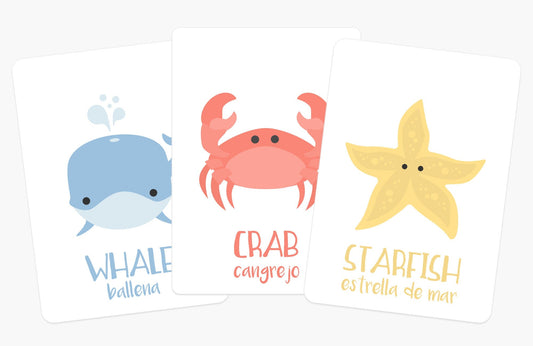 Sea Animals Flashcards GoodnightFox