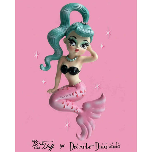 Isla Teal-Haired Mermaid Ornament – 5.5 Inches Quirks!