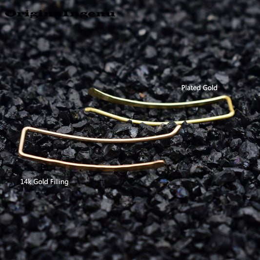 925 Silver Earrings Gold Filled Jewelry Mermaid Quake