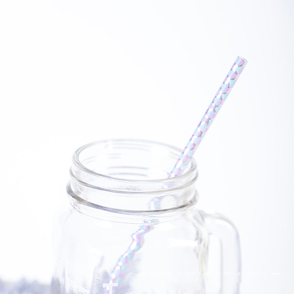 Paper Mermaids Recyclable Straws (25) - Mermaid Quake