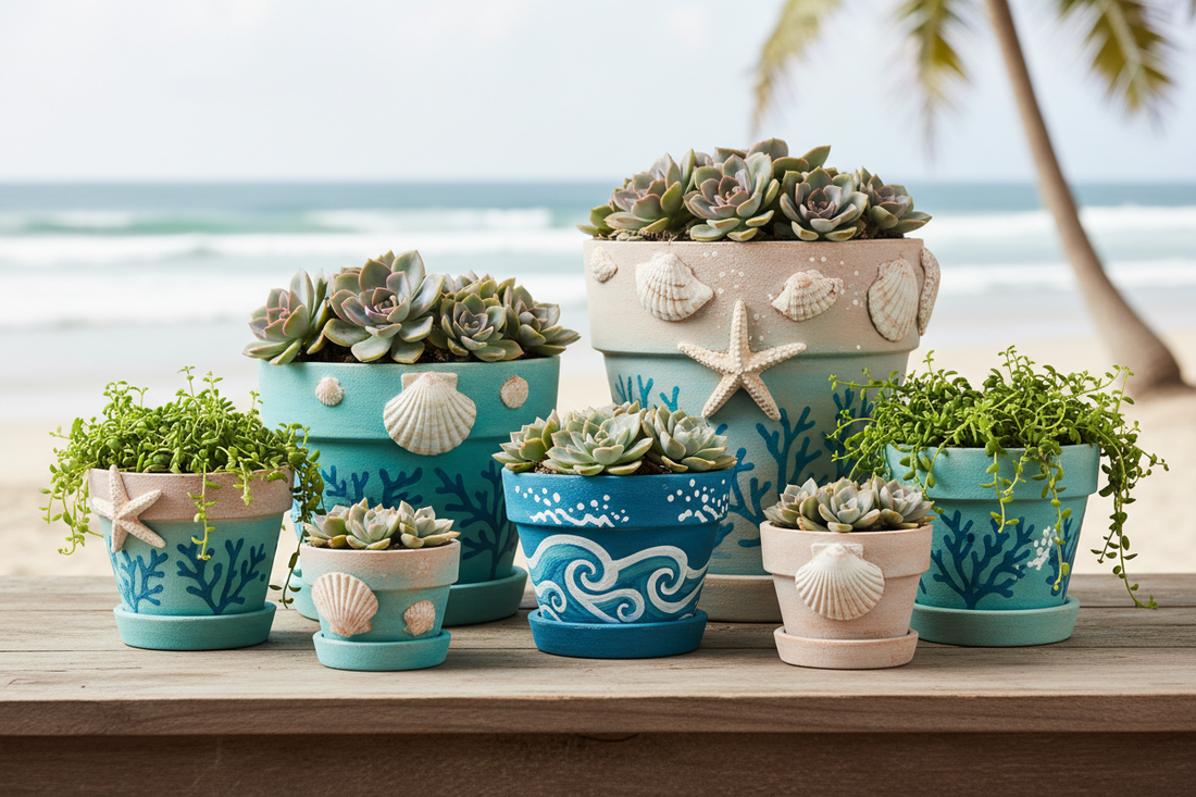 Ocean-Themed Planters