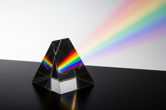 The best way to hang crystal prisms
