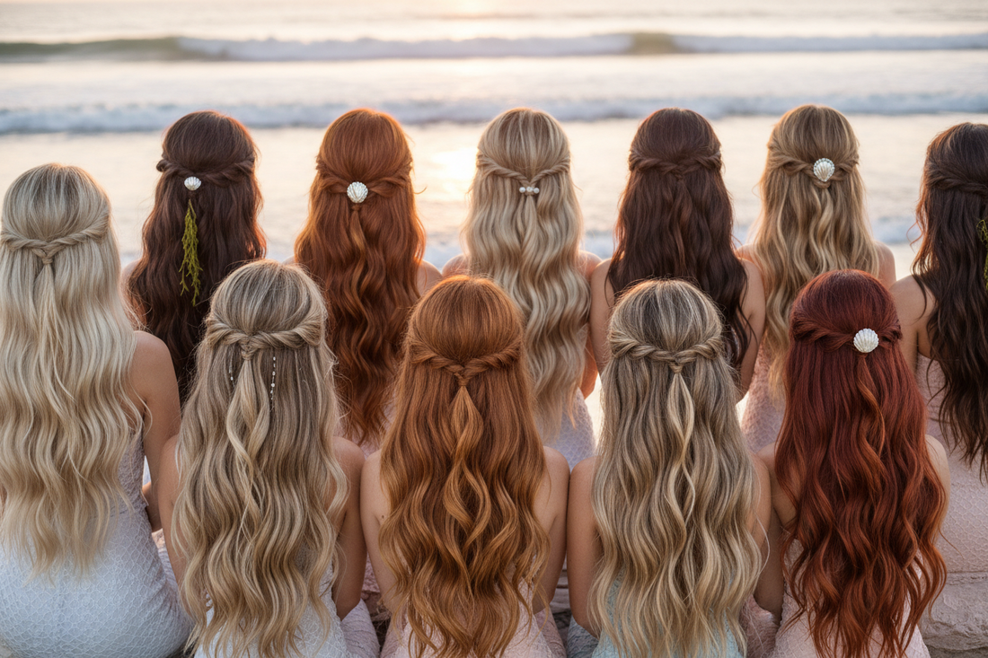 style your hair like a mermaid