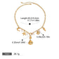 18K gold ocean element with texture design exquisite fashion necklace