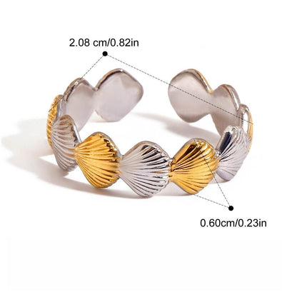 Starfish Shell Titanium Steel Ring