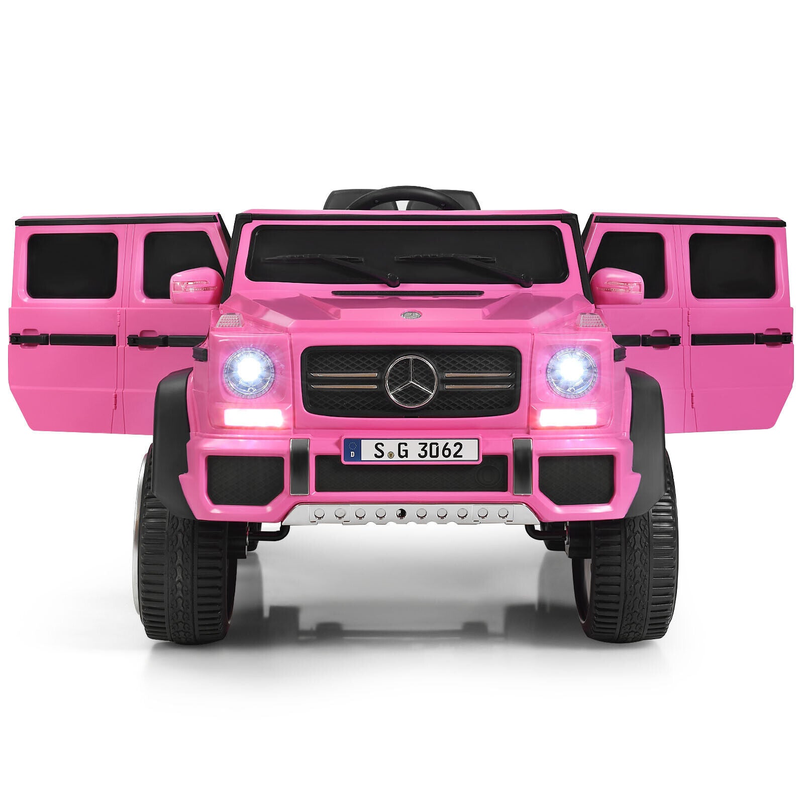 12V Licensed Mercedes-Benz Kids Ride On Car-Pink GBruno Store