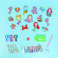 Adorable Keychains Diamond Art Kit – Mermaid (Set of 15)