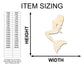 Unfinished Wood Mermaid Siren Silhouette - Craft - up to 46" DIY
