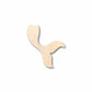 Unfinished Wood Mermaid Tail Siren Silhouette - Craft- up to 46" DIY