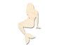 Unfinished Wood Mermaid Silhouette | DIY Craft Cutout | up to 46" DIY