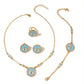 Bohemian Evil Eye Necklace, Bracelet and Earring Set