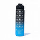 32 oz Gradient Water Bottle with Straw & Time Markers