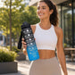 32 oz Gradient Water Bottle with Straw & Time Markers