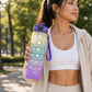 32 oz Gradient Water Bottle with Straw & Time Markers