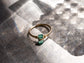 Baguette Gem Ring - Green Onyx