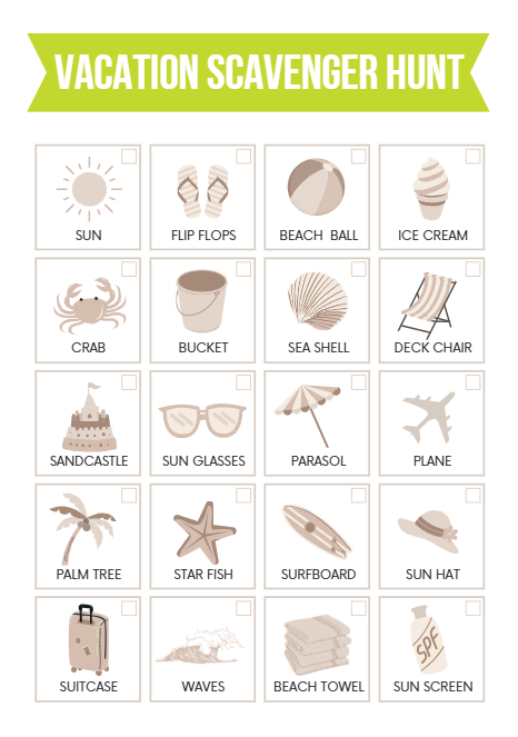 Kids Scavenger Hunt Bundle – Free Printable Activities