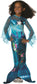 Blue Magical Mermaid Girls Child Costume Size Medium 8-10
