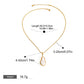 18K gold inlaid irregular pearls exquisite design noble necklace