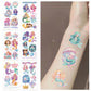 SBOBUY 10 Sheets Yellow Mermaid Temporary Tattoos Birthday Party Supplies
