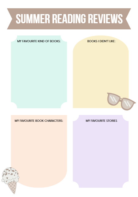 Kids Summer Planner – 35-Page Printable PDF for Ages 6–12