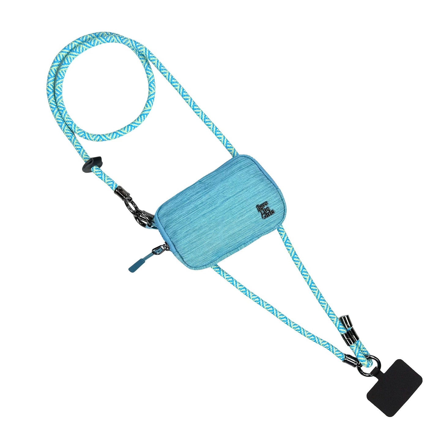 Active Crossbody Phone Strap with RFID Pouch & Wristlet