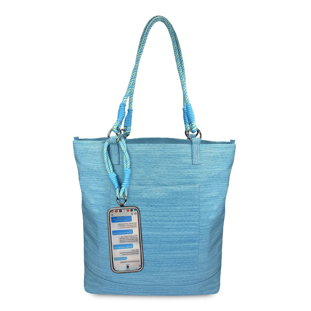 Active Tote Bag with Rope Handle & Phone Wristlet