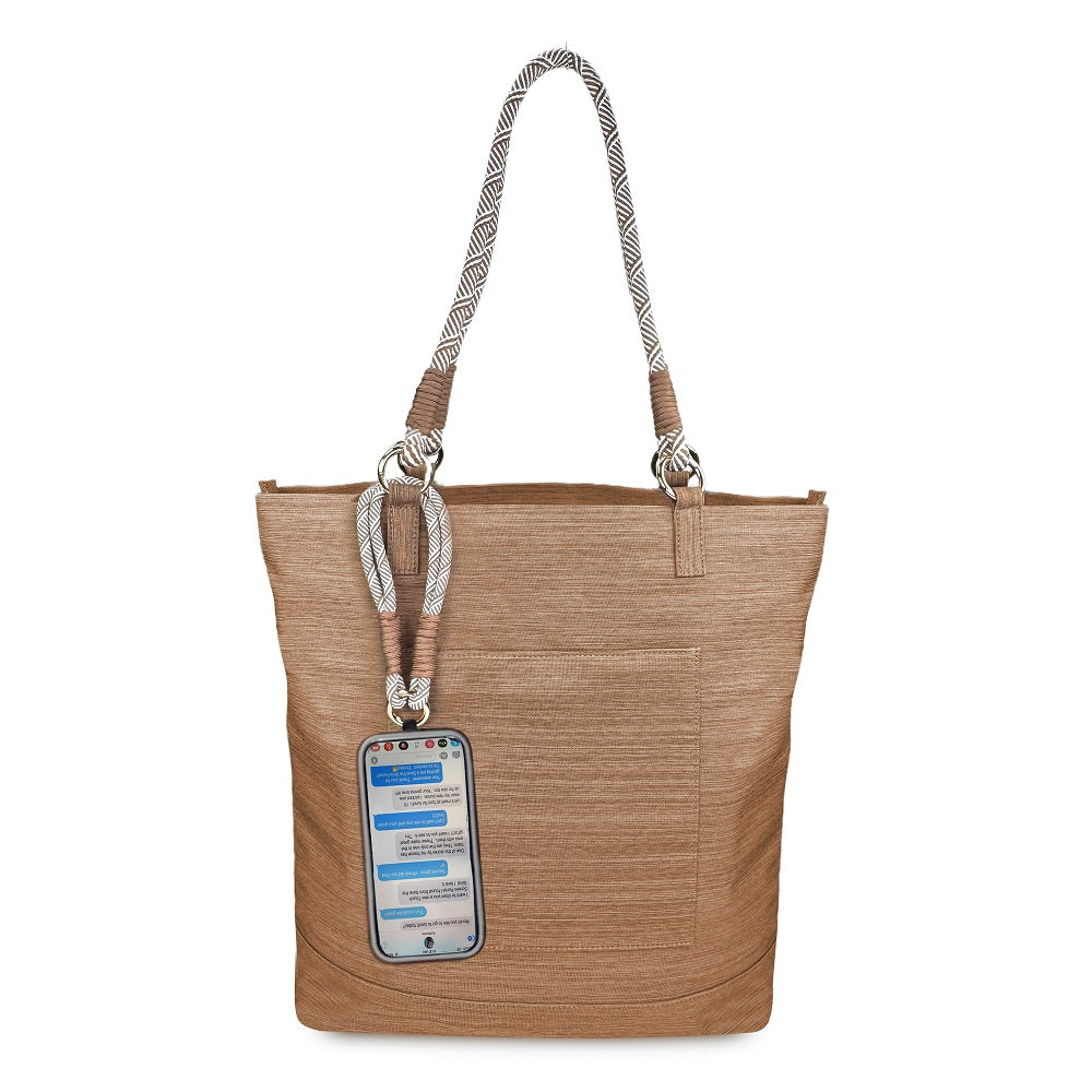 Active Tote Bag with Rope Handle & Phone Wristlet
