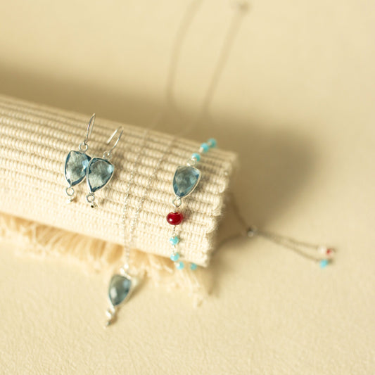 Isla Gemstone Jewelry Collection – Blue Quartz, Green Amethyst & Garnet PARKEN JEWELRY