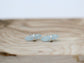 Crest Studs - Aquamarine