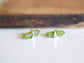Crest Studs - Peridot