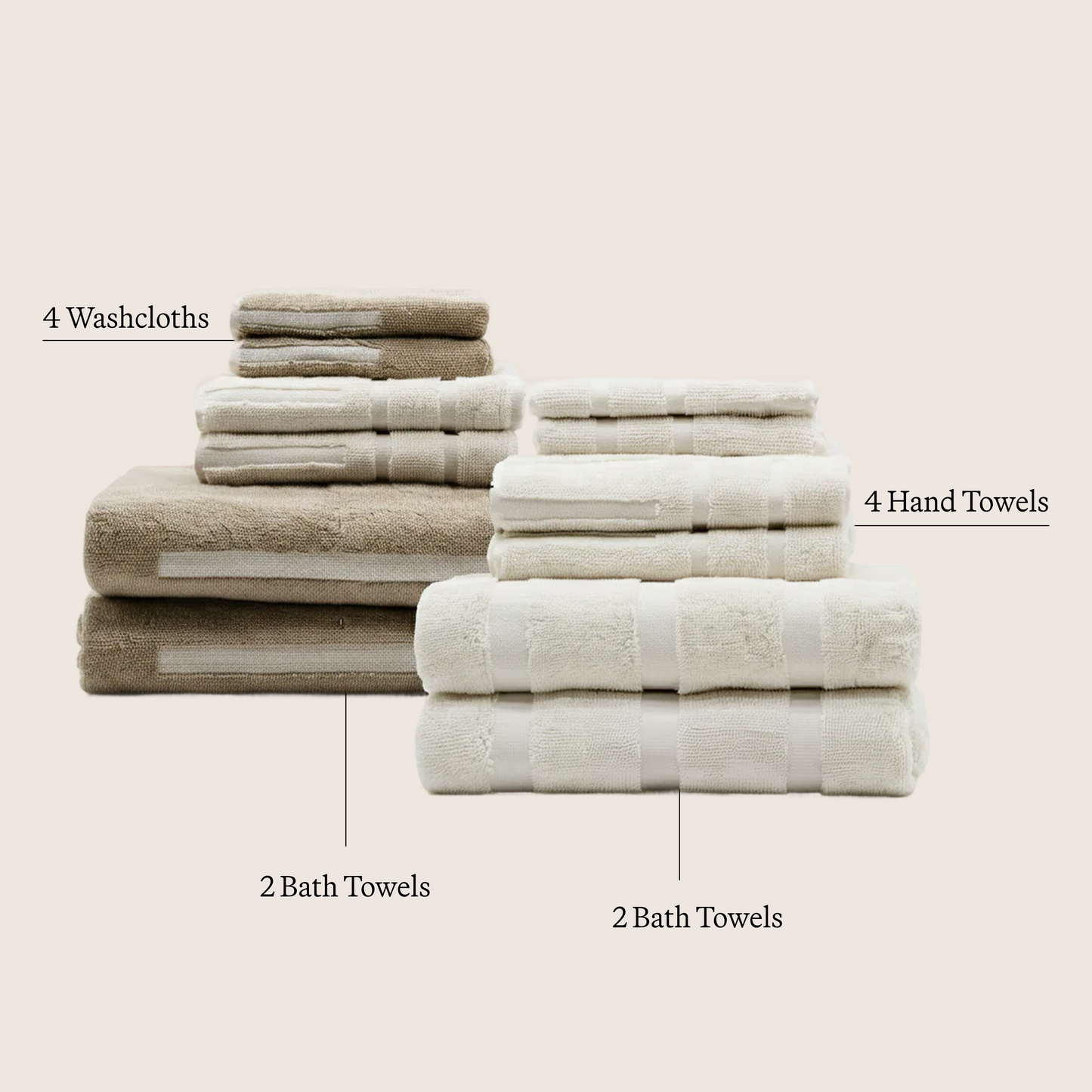 Capri Australian Cotton Towels Italic