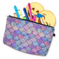 Gorgeous Cosmetic Bag Mermaid with Scales Pattern