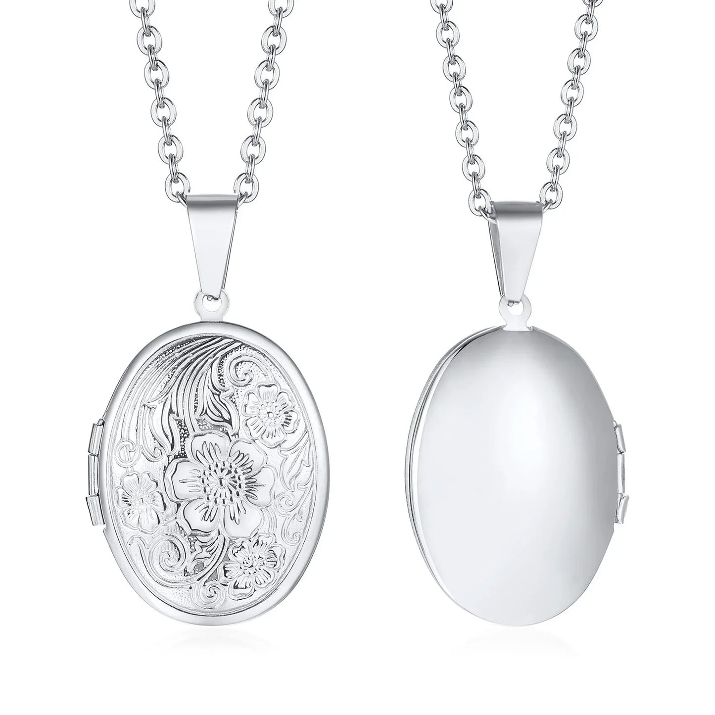 Heart Photo Locket Necklace for Women | Openable Stainless Steel Promise Jewelry