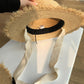 Vintage Raffia Beach Hat with Ribbon & Frayed Brim