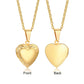 Vnox Light Heart Locket Pendants