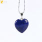 CSJA Natural Stone Heart Necklace | Crystal Healing Pendant for Women