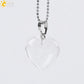 CSJA Natural Stone Heart Necklace | Crystal Healing Pendant for Women