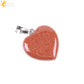 CSJA Natural Stone Heart Necklace | Crystal Healing Pendant for Women