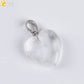 CSJA Natural Stone Heart Necklace | Crystal Healing Pendant for Women
