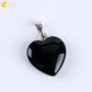 CSJA Natural Stone Heart Necklace | Crystal Healing Pendant for Women