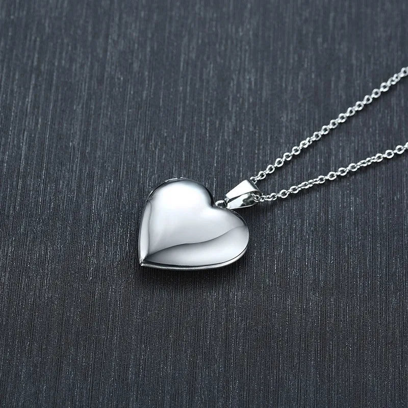 Vnox Light Heart Locket Pendants
