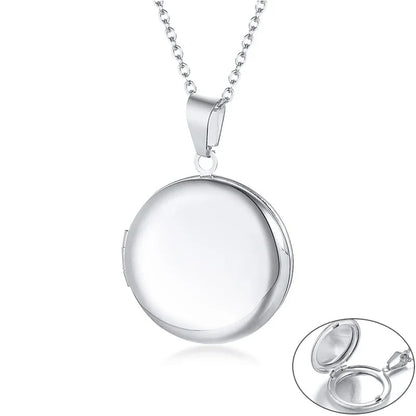 Heart Photo Locket Necklace for Women | Openable Stainless Steel Promise Jewelry